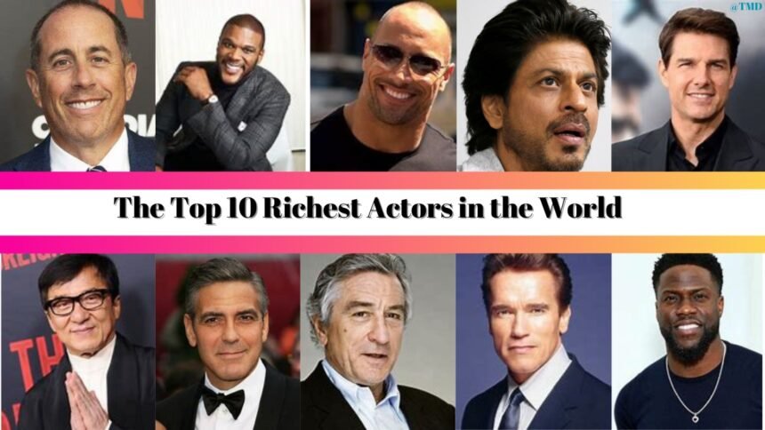 Dwayne Johnson, Tyler Perry, Shah Rukh Khan, Tom Cruise, Jackie Chan, George Clooney, Robert De Niro, Arnold Schwarzenegger, Kevin Hart